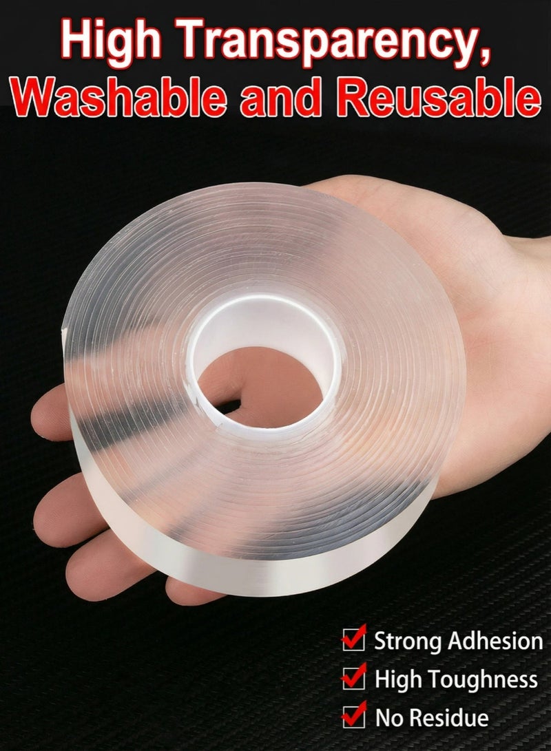 KUTONTECH Heavy-Duty Double-Sided Nano Tape, 5M Waterproof Strong Adhesive Mounting Tape for Indoor & Outdoor Use, Nano Gel Sticky Tape for Walls, Carpets, Rugs, Car, Home & Office. - Image 5